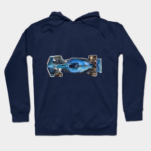 Racing Car in watercolours pattern illustration, Formula 1 watercolours Hoodie